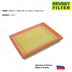 NF5477-NEVSKY FILTER-NF5477 НЕВСКИЙ ФИЛЬТР воздушный FORD Fiesta V Fusion  Fusion Plus MAZDA 2 II (DY)-1