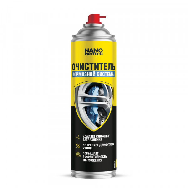 NPOT0034-NANOPROTECH-Очиститель тормозной системы NANOPROTECH, 400 мл.-1