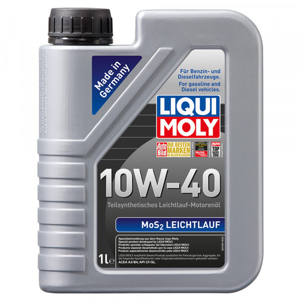 1930-LIQUI MOLY-Полусинтетическое моторное масло LIQUI MOLY MoS2 Leichtlauf 10W-40 1л-1