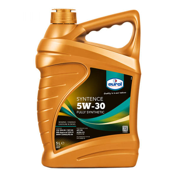 E1000625L-EUROL-Моторное масло Eurol Syntence 5W-30 SL/CF VW 504/507 C3 5л-3