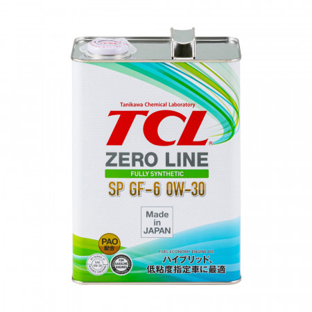 Z0040030SP-TCL-Моторное масло TCL Zero Line, SP, GF-6, 0W30, 4л -1
