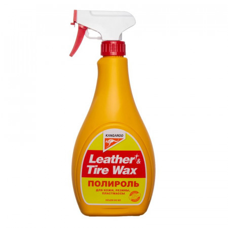 330125-KANGAROO-Полироль универсальный для кожи, резины и пластика Leather & Tire Wax, 500мл-2