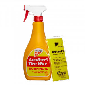 330125-KANGAROO-Полироль универсальный для кожи, резины и пластика Leather & Tire Wax, 500мл-1