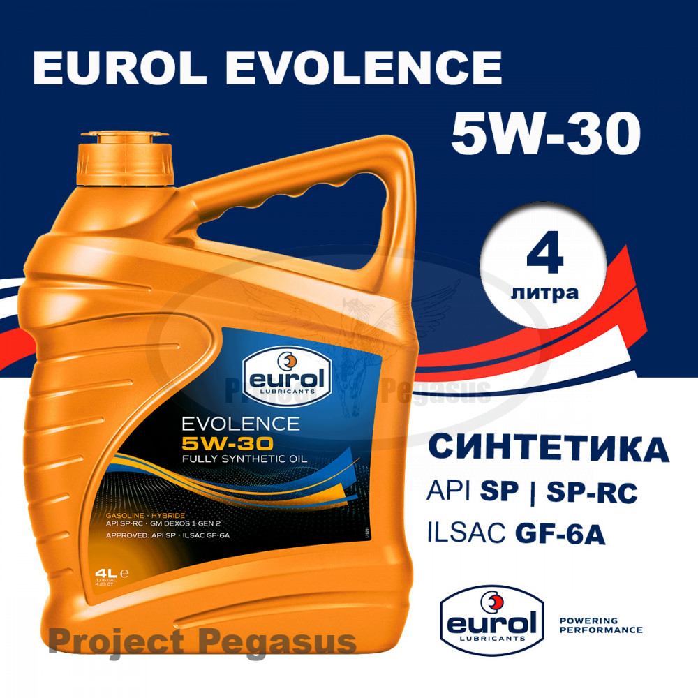 E1001314L-EUROL-Моторное масло Eurol Evolence 5W-30 SN/GF 4л-1