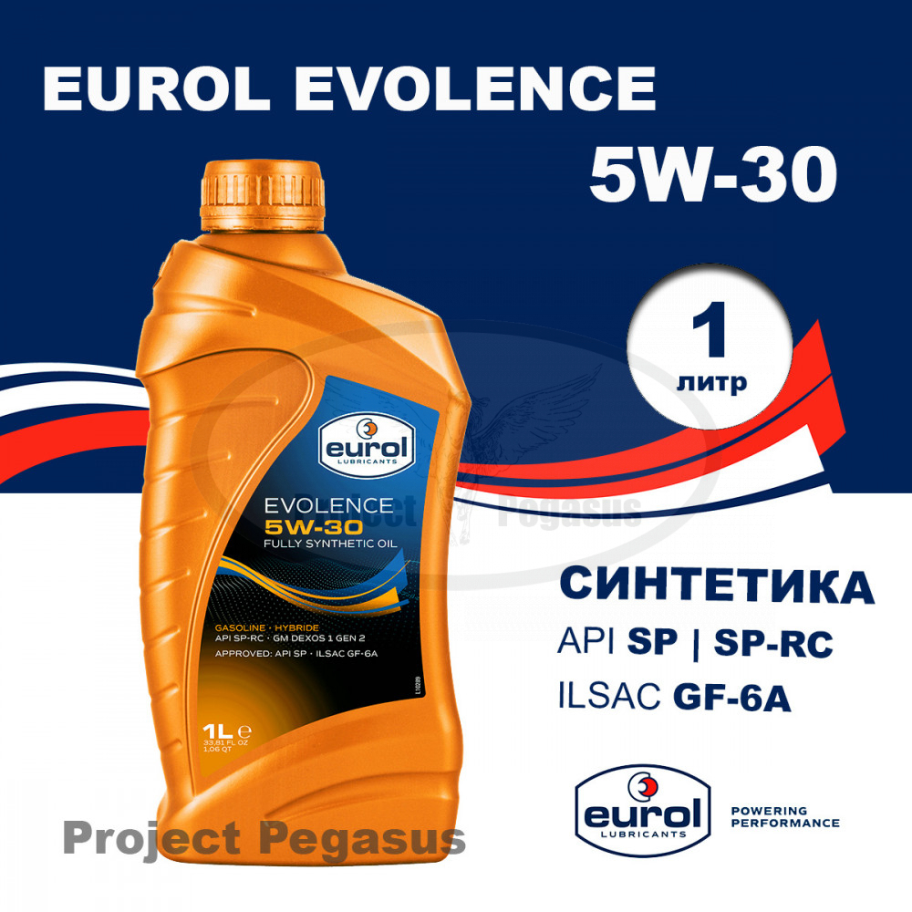 E1001311L-EUROL-Моторное масло Eurol Evolence 5W-30 SN/GF 1л-1