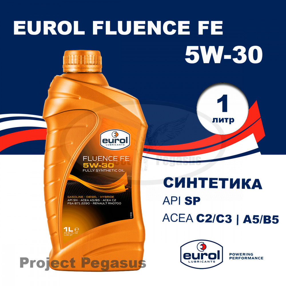 E1000691L-EUROL-Моторное масло Eurol Fluence 5W-30 FE SN/CF 1л-1