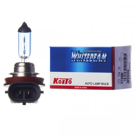 0758W-Koito-Лампа высокотемпературная Koito Whitebeam H8 12V 35W (70W) 4000K (уп. 1 шт.)-2