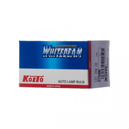 0758W-Koito-Лампа высокотемпературная Koito Whitebeam H8 12V 35W (70W) 4000K (уп. 1 шт.)-5