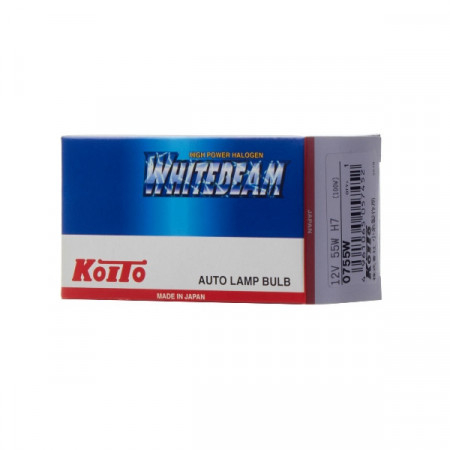 0755W-Koito-Лампа высокотемпературная Koito Whitebeam H7 12V 55W (100W) 4200K (уп. 1 шт.)-5