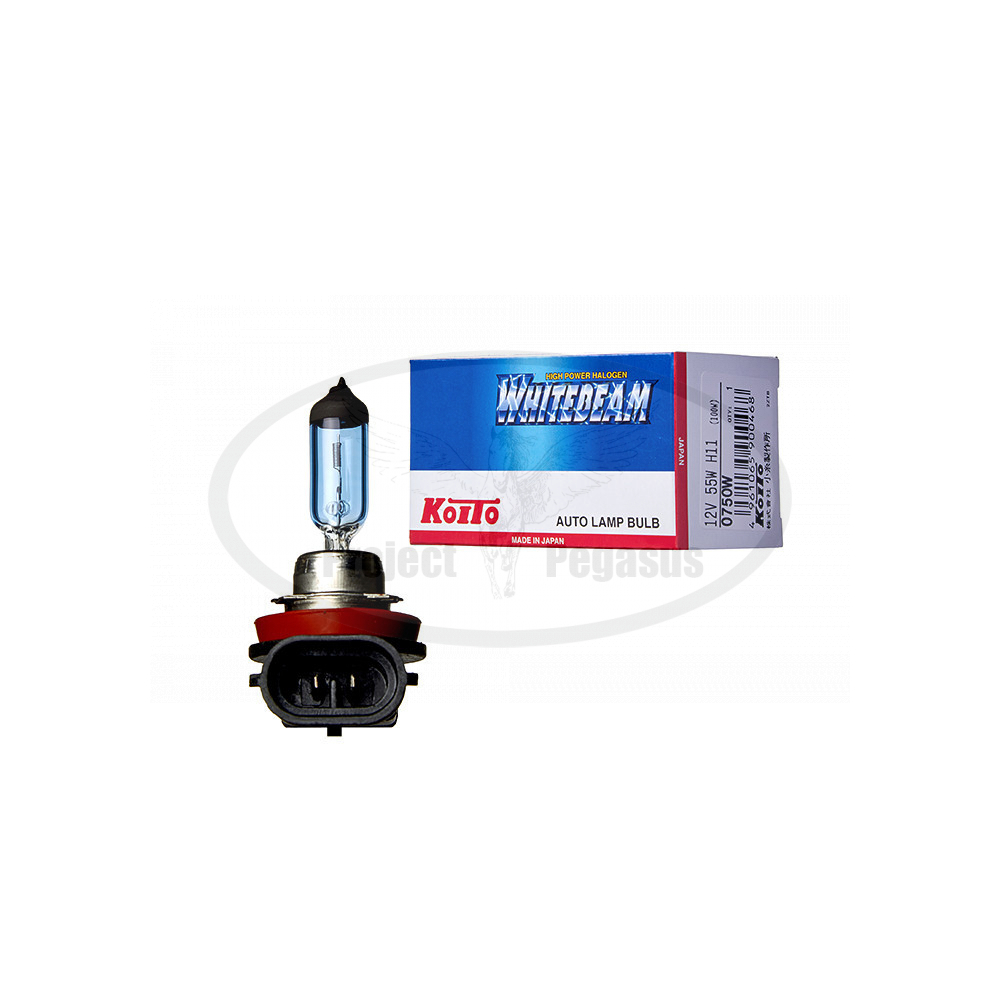 0750W-Koito-Лампа высокотемпературная Koito Whitebeam H11 12V 55W (100W) 4000K (уп. 1 шт.)-1